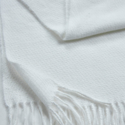 Verde Γυναικείο Κασκόλ 06-0976 Λευκό